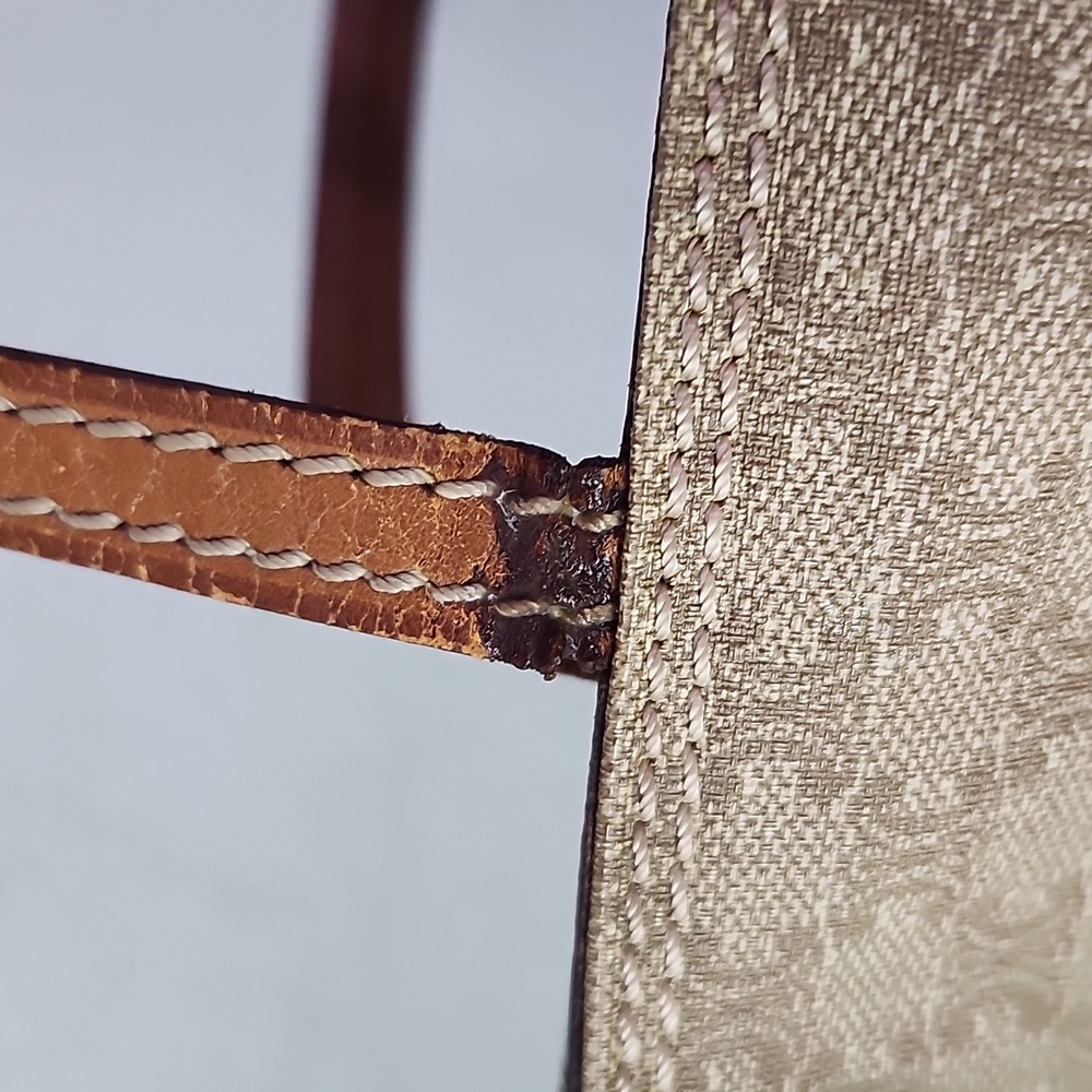 Celine Tan and Brown Patterned Mini Tote Bag - Picture 13 of 16